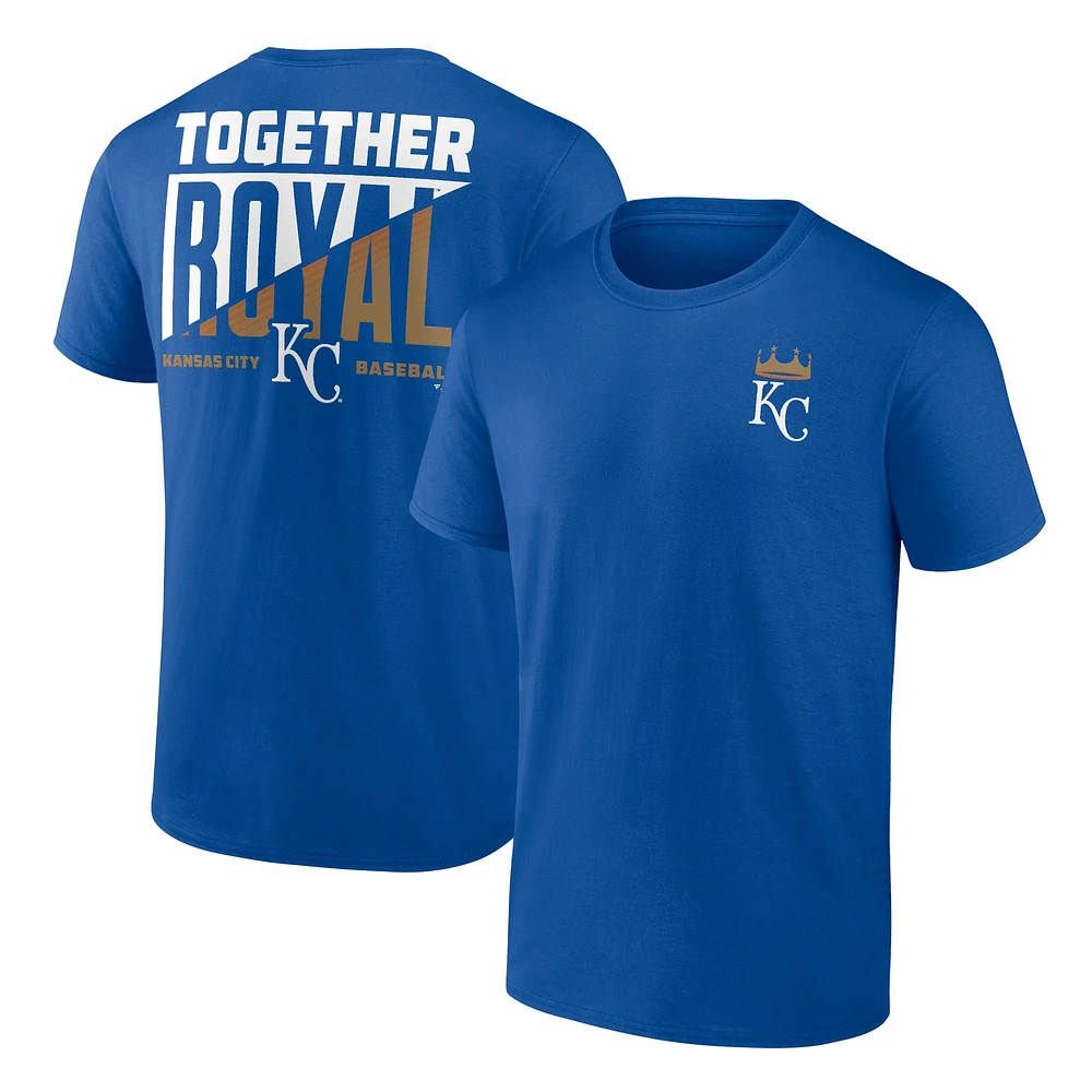 T-shirt Fanatics Royal Kansas City Royals Hometown Collection Together pour hommes