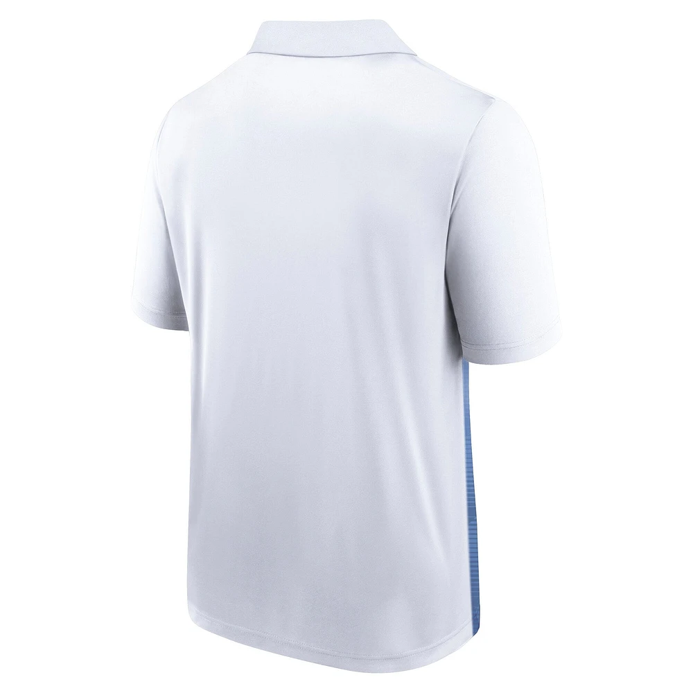 Men's Fanatics White Kansas City Royals Iconic Parameter Sublimated Polo