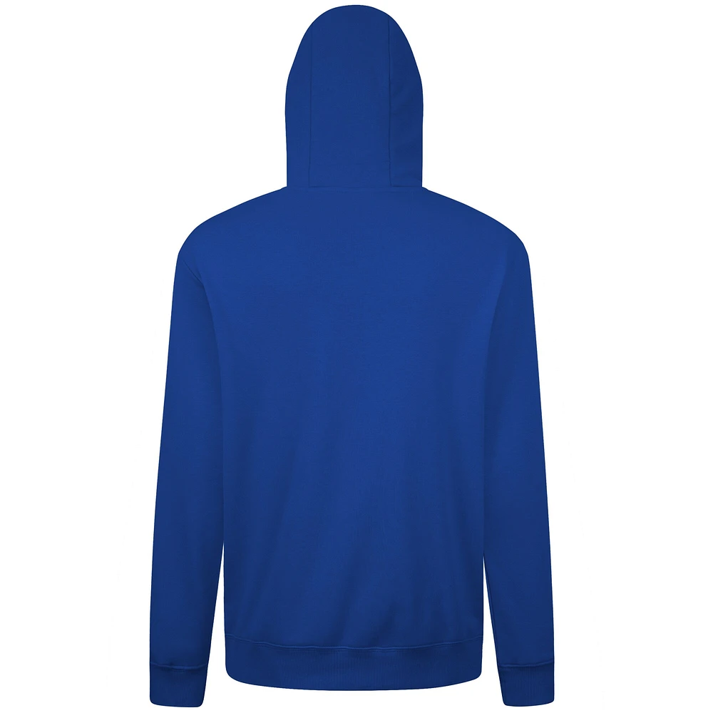 Men's Levelwear  Royal Kansas City Royals Cooperstown Collection Distressed Podium Acumen Pullover Hoodie