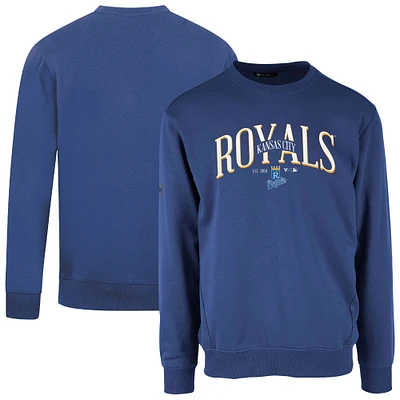 Men's Levelwear Royal Kansas City Royals Cooperstown Collection Zane Vintage Pullover Sweatshirt