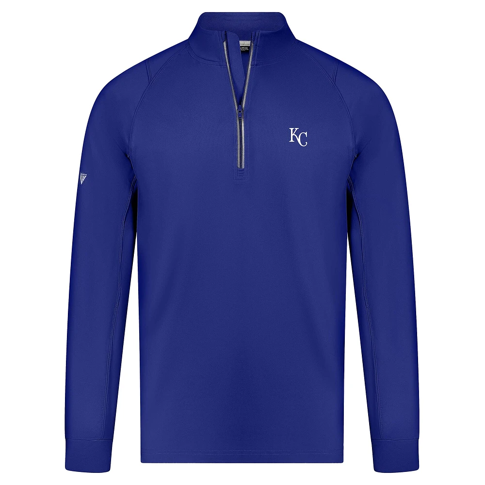 Men's Levelwear Royal Kansas City Royals Theory Insignia 2.0 Quarter-Zip Pullover Top