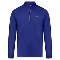 Men's Levelwear Royal Kansas City Royals Theory Insignia 2.0 Quarter-Zip Pullover Top