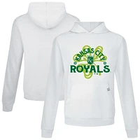 Sweat à capuche blanc pour homme Kansas City Royals St. Patrick's Day Relay Shamrock