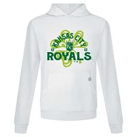 Sweat à capuche blanc pour homme Kansas City Royals St. Patrick's Day Relay Shamrock