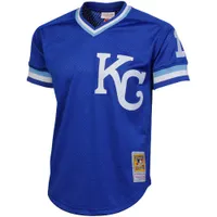 Maillot d'entraînement en maille de frappeur Mitchell & Ness Bo Jackson Kansas City Royals Royal 1989 authentique la collection Cooperstown pour hommes