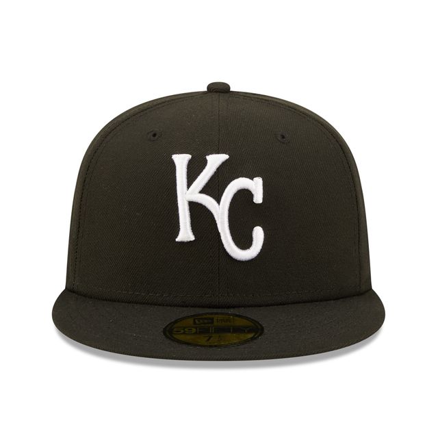 Casquette ajustée 59FIFTY avec logo de l'équipe des Royals Kansas City New Era pour homme, noire