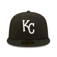 Men's New Era Black Kansas City Royals Team Logo 59FIFTY Fitted Hat