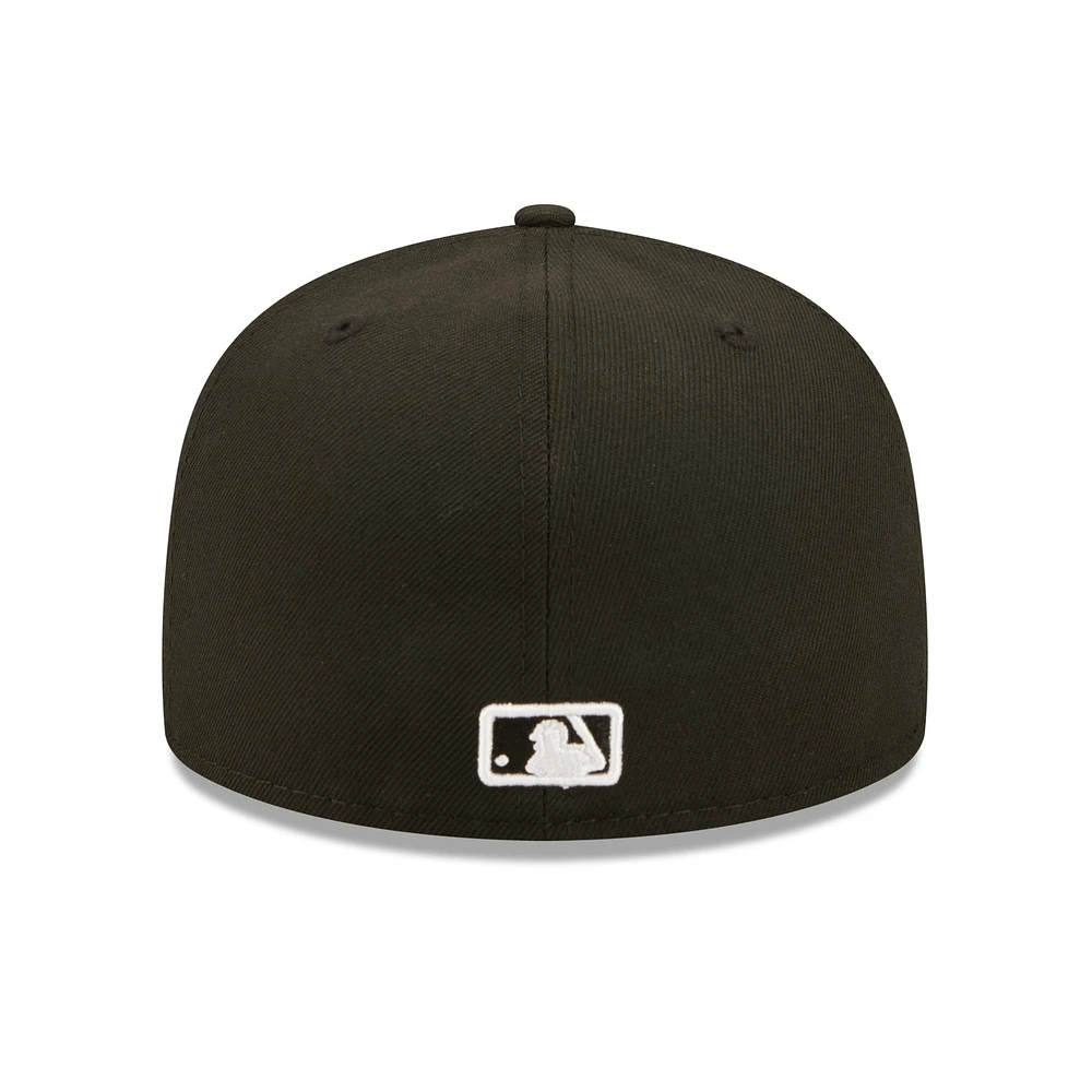 Men's New Era Black Kansas City Royals Team Logo 59FIFTY Fitted Hat