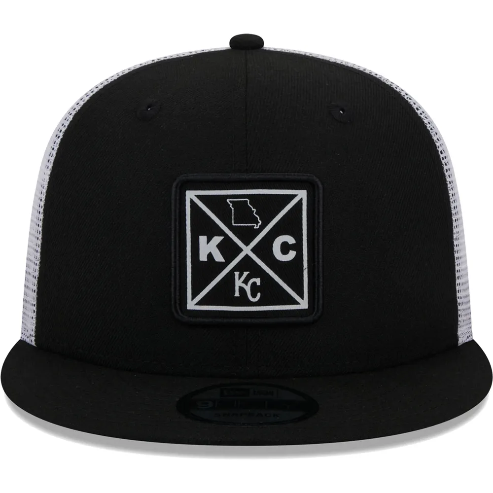 Lids Kansas City Royals New Era Vert Squared Trucker 9FIFTY Hat