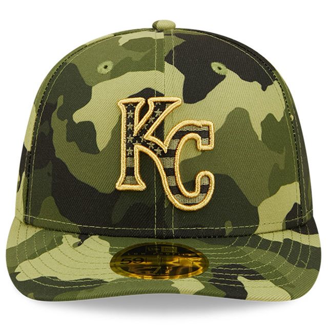 NWE ROYALS CAMO MLB 2022 JOURNÉE DES FORCES ARMÉES SUR LE TERRAIN LP 59FIFTY HATMENLOP