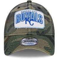 Casquette réglable camouflage Kansas City Royals Gameday 9FORTY New Era pour hommes