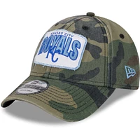 Casquette réglable camouflage Kansas City Royals Gameday 9FORTY New Era pour hommes