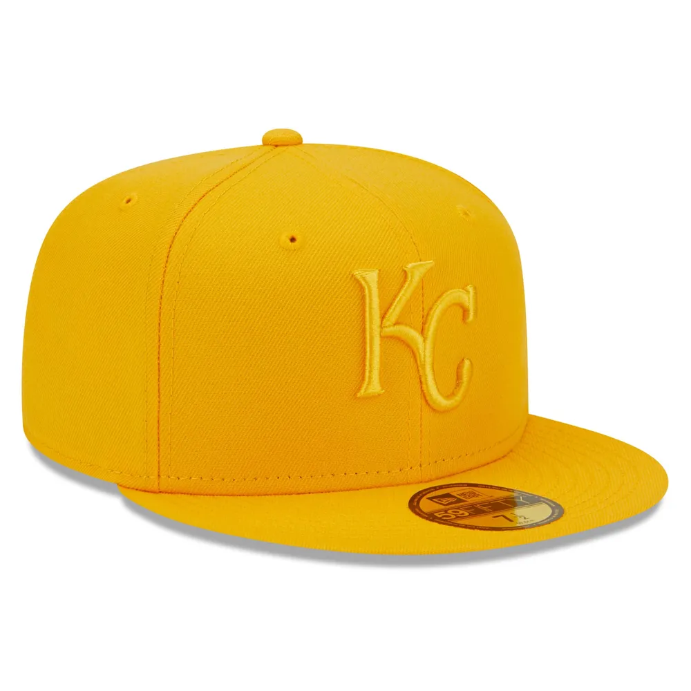 Men's New Era Gold Kansas City Royals Tonal 59FIFTY Fitted Hat