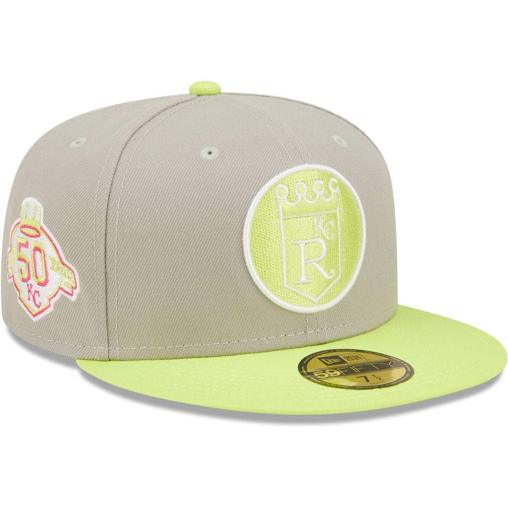 Lids Kansas City Royals New Era Side Patch 59FIFTY Fitted Hat - White