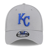 Men's New Era Gray Kansas City Royals Active Pivot 39THIRTY Flex Hat