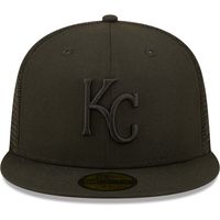 Men's New Era Kansas City Royals Blackout Trucker 59FIFTY - Fitted Hat