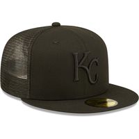 Men's New Era Kansas City Royals Blackout Trucker 59FIFTY - Fitted Hat