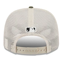 Men's New Era Light Beige/Olive Kansas City Royals 2025 Armed Forces Day 9SEVENTY Stretch-Snap Hat