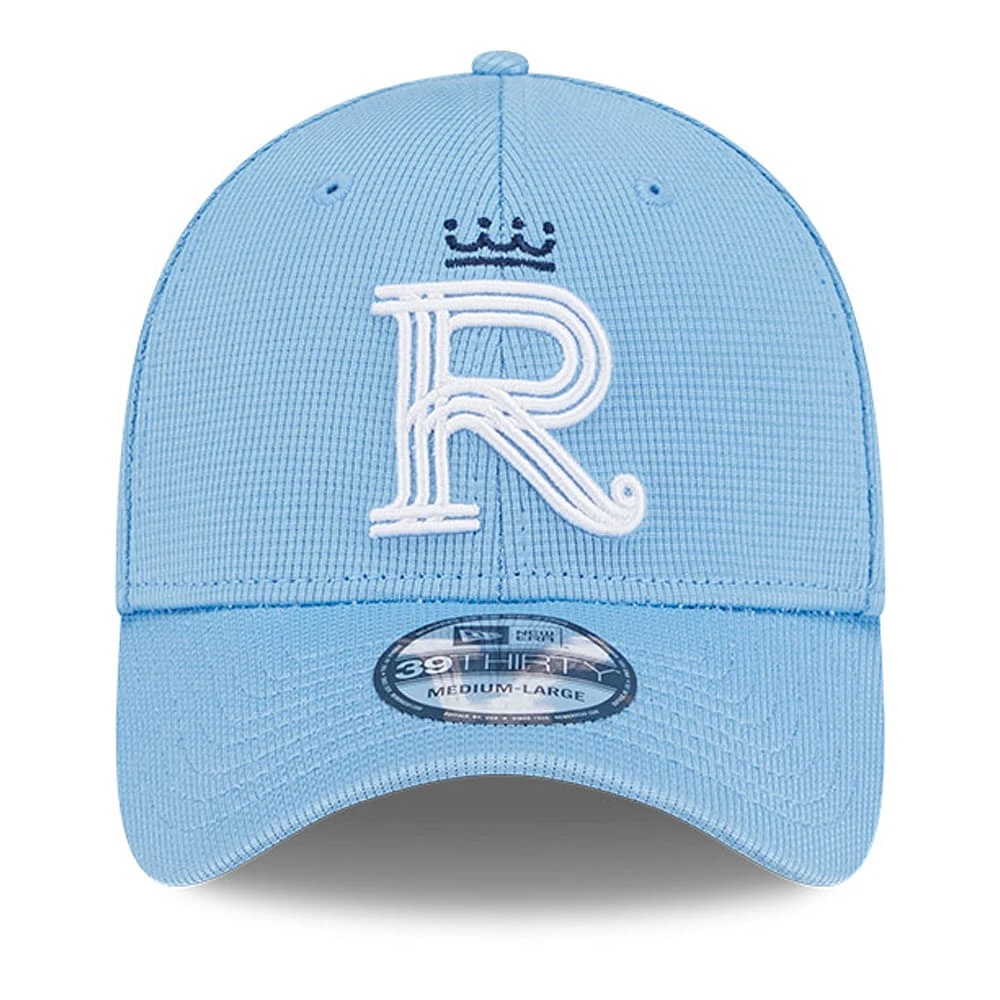 Men's New Era Light Blue Kansas City Royals Connect Batting Practice 39THIRTY Flex Hat