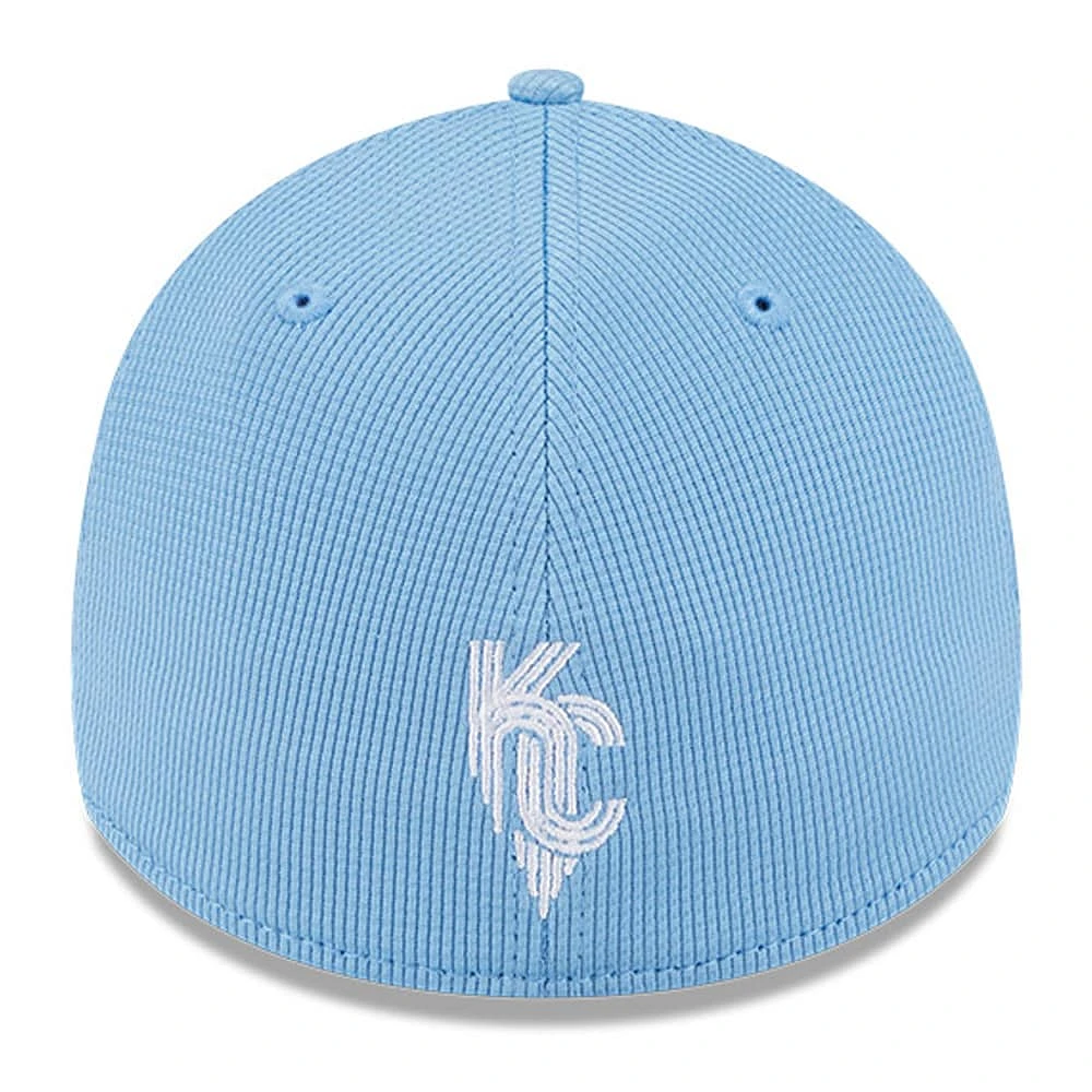 Men's New Era Light Blue Kansas City Royals Connect Batting Practice 39THIRTY Flex Hat