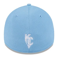 Men's New Era Light Blue Kansas City Royals Connect Batting Practice 39THIRTY Flex Hat