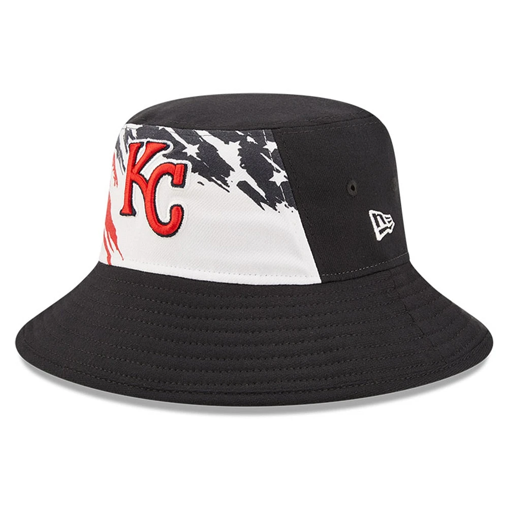 Men's New Era Navy Kansas City Royals 2022 4th of July Bucket Hat