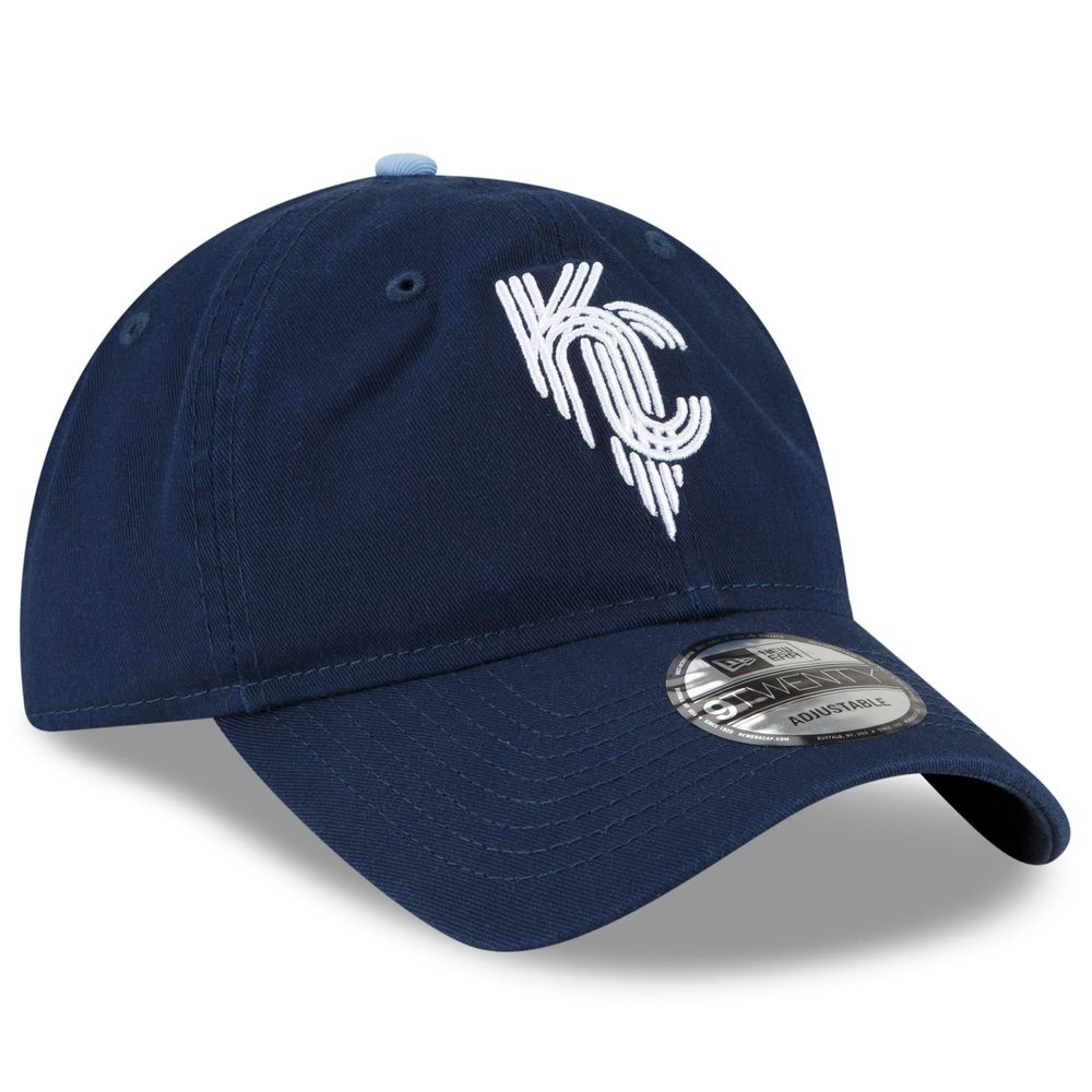 Men's New Era Navy Kansas City Royals 2022 City Connect 9TWENTY Adjustable Hat