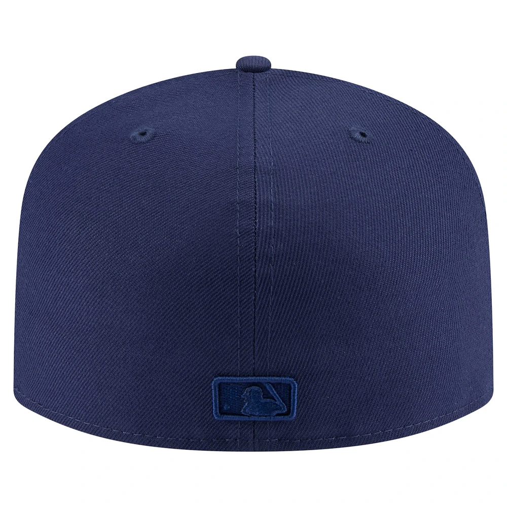 Men's New Era Navy Kansas City Royals Color Pack A-Frame 59FIFTY Fitted Hat