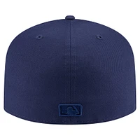 Men's New Era Navy Kansas City Royals Color Pack A-Frame 59FIFTY Fitted Hat