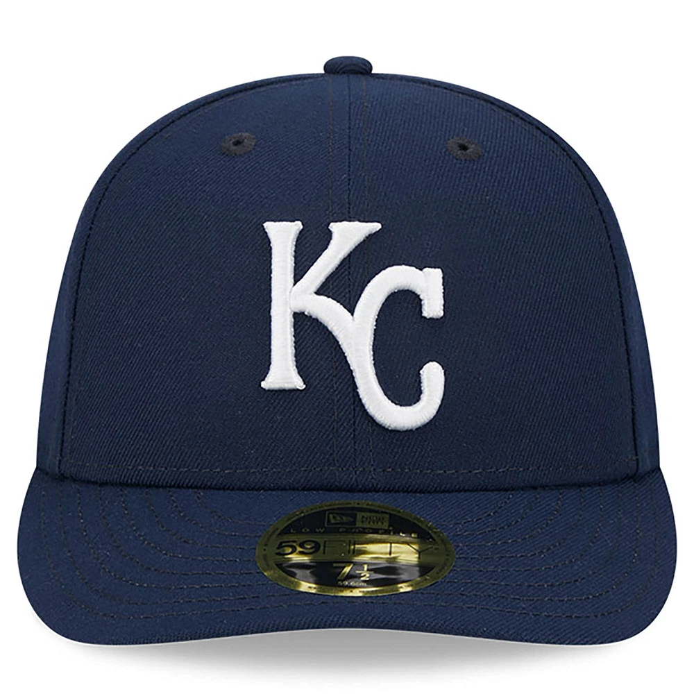 Men's New Era Navy Kansas City Royals Oceanside Low Profile 59FIFTY Fitted Hat