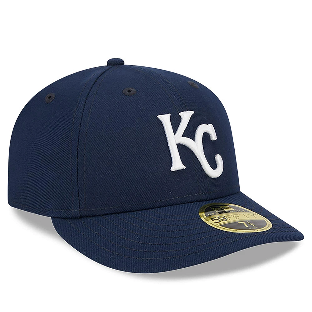 Men's New Era Navy Kansas City Royals Oceanside Low Profile 59FIFTY Fitted Hat