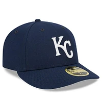 Men's New Era Navy Kansas City Royals Oceanside Low Profile 59FIFTY Fitted Hat