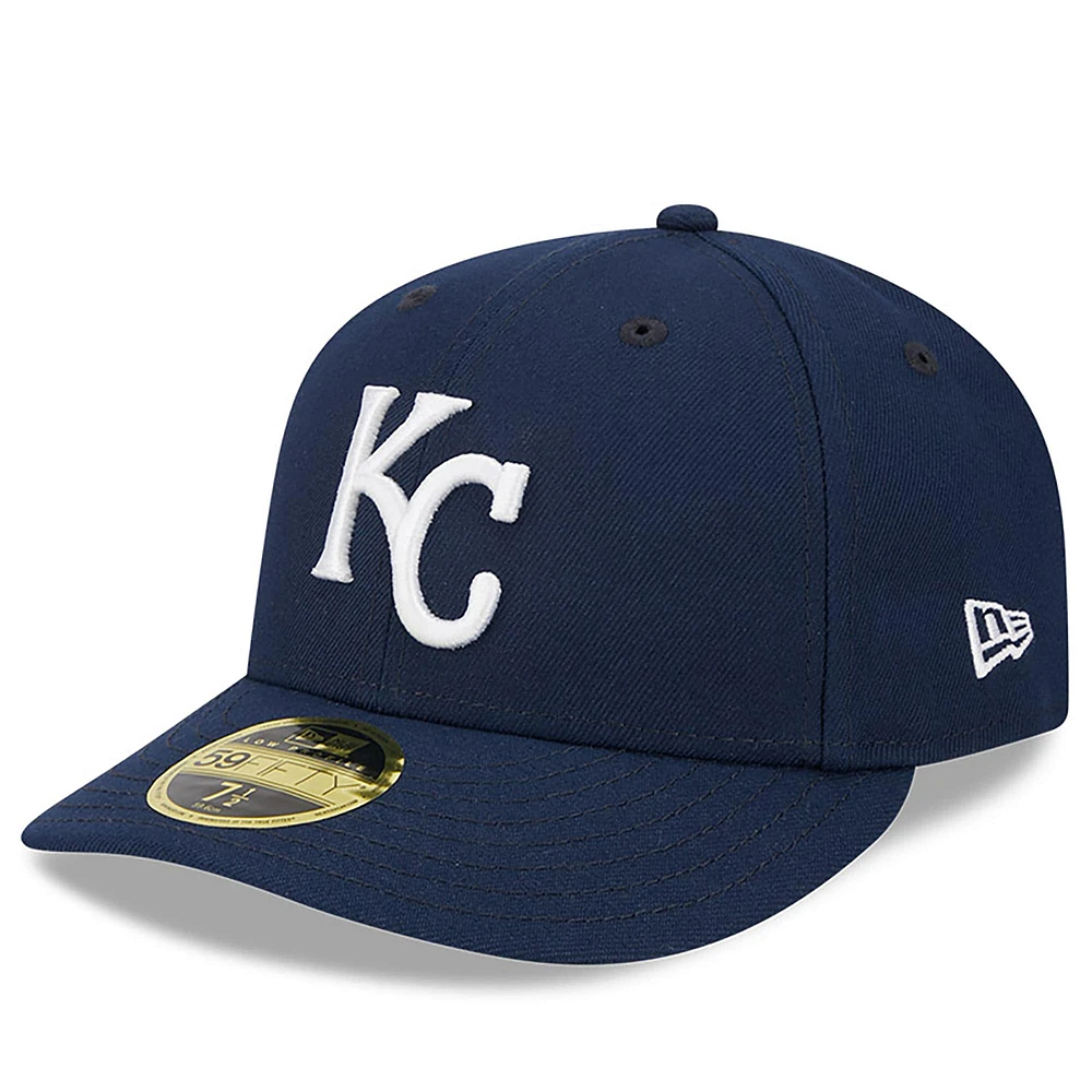 Men's New Era Navy Kansas City Royals Oceanside Low Profile 59FIFTY Fitted Hat