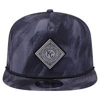 Men's New Era Navy Kansas City Royals Printed Golfer Snapback Hat