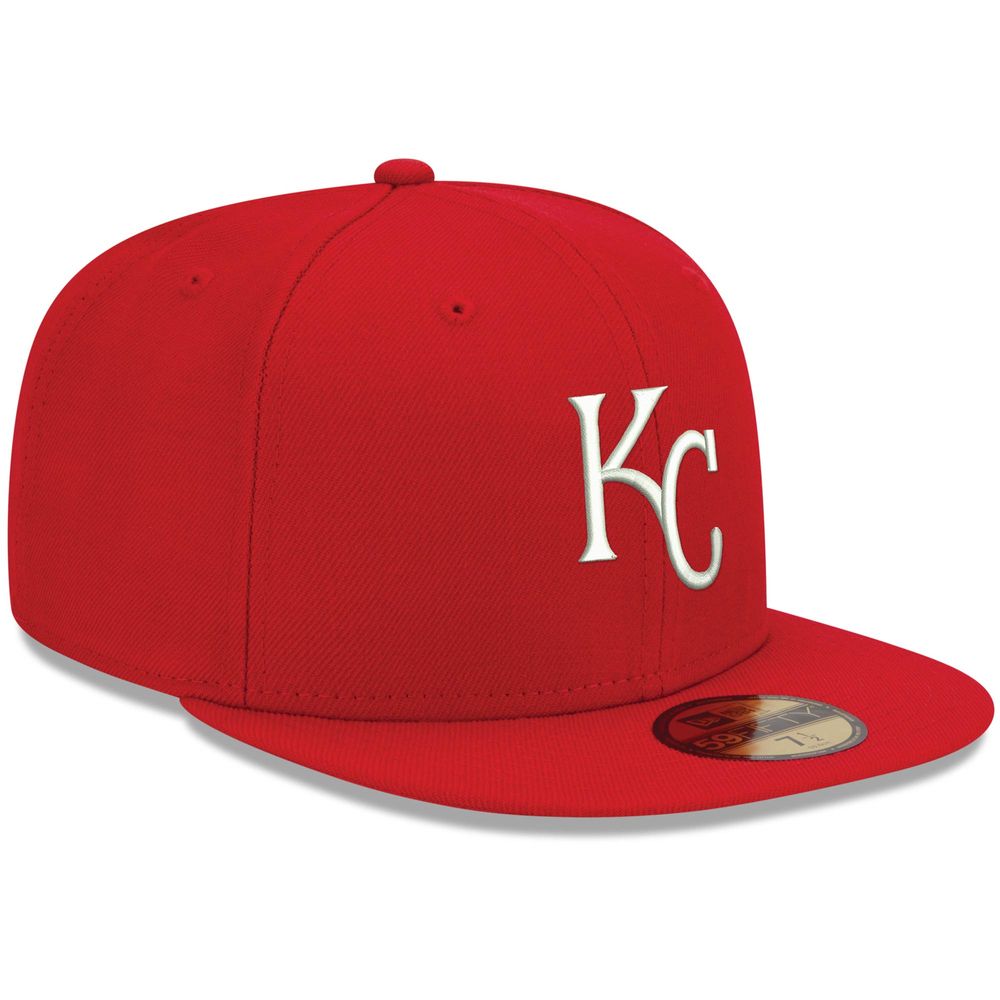 Men's New Era Red Kansas City Royals White Logo 59FIFTY Fitted Hat