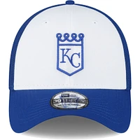 Casquette Flex New Era Royal/White Kansas City Royals 2023 On-Field Batting Practice 39THIRTY pour homme