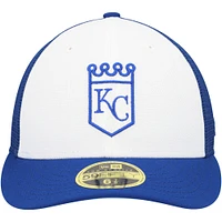 Men's New Era  Royal/White Kansas City Royals 2023 On-Field Batting Practice Low Profile 59FIFTY Fitted Hat