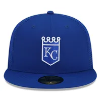 Casquette ajustée New Era Royal Kansas City Royals 2023 Batting Practice 59FIFTY pour homme