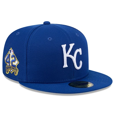 Men's New Era  Royal Kansas City Royals 2025 Jackie Robinson Day 59FIFTY Fitted Hat