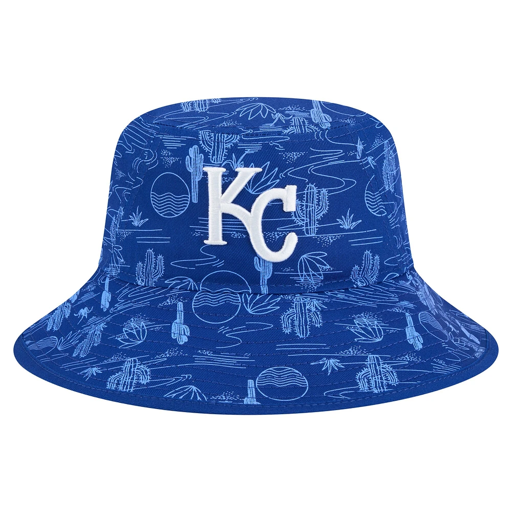 Men's New Era  Royal Kansas City Royals 2025 Spring Training All Over Print Bucket Hat