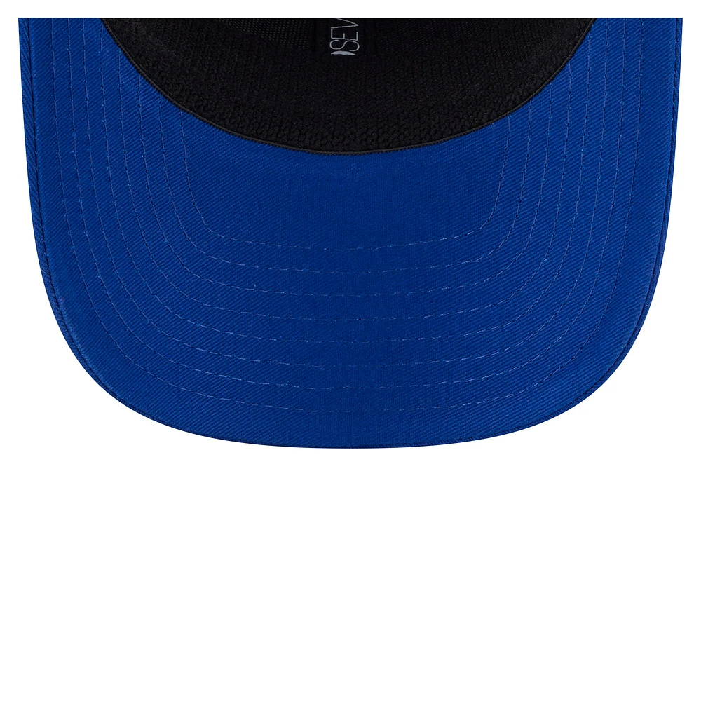 Casquette extensible à bouton-pression New Era Royal Kansas City Royals Circle Patch 9SEVENTY pour homme