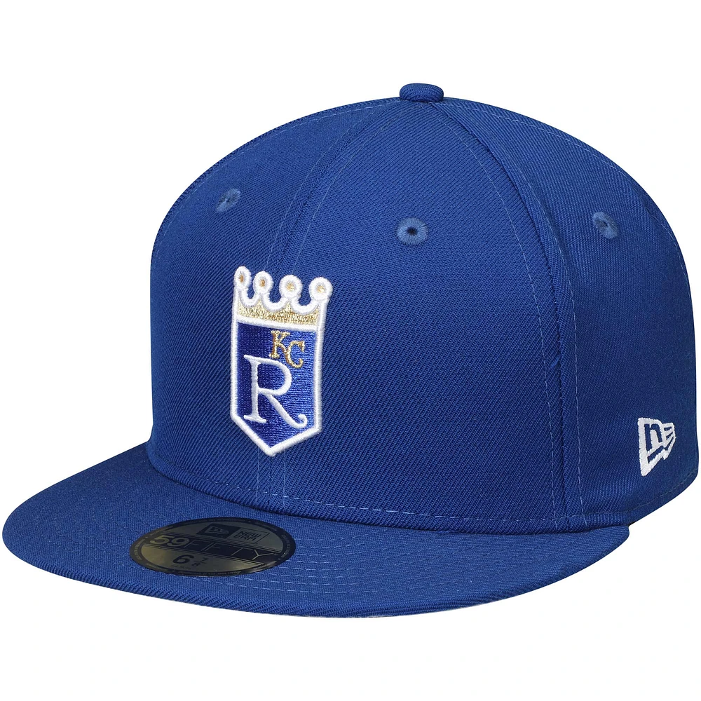 Men's Kansas City Royals New Era Green White Logo 59FIFTY Fitted Hat