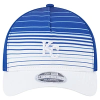 Men's New Era  Royal Kansas City Royals Gradient 9FORTY M-Crown Adjustable Hat