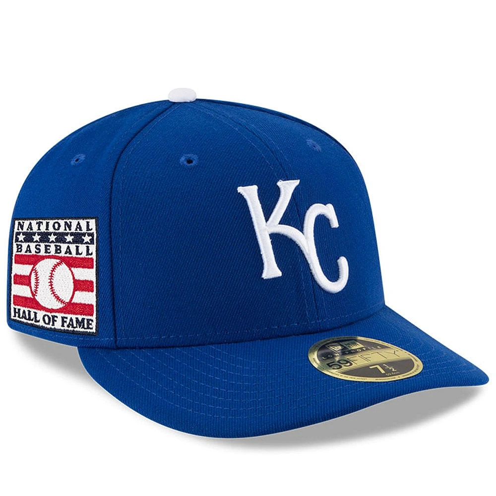 Casquette ajustée 59FIFTY à profil bas du Temple de la renommée baseball national des Royals Kansas City New Era pour hommes