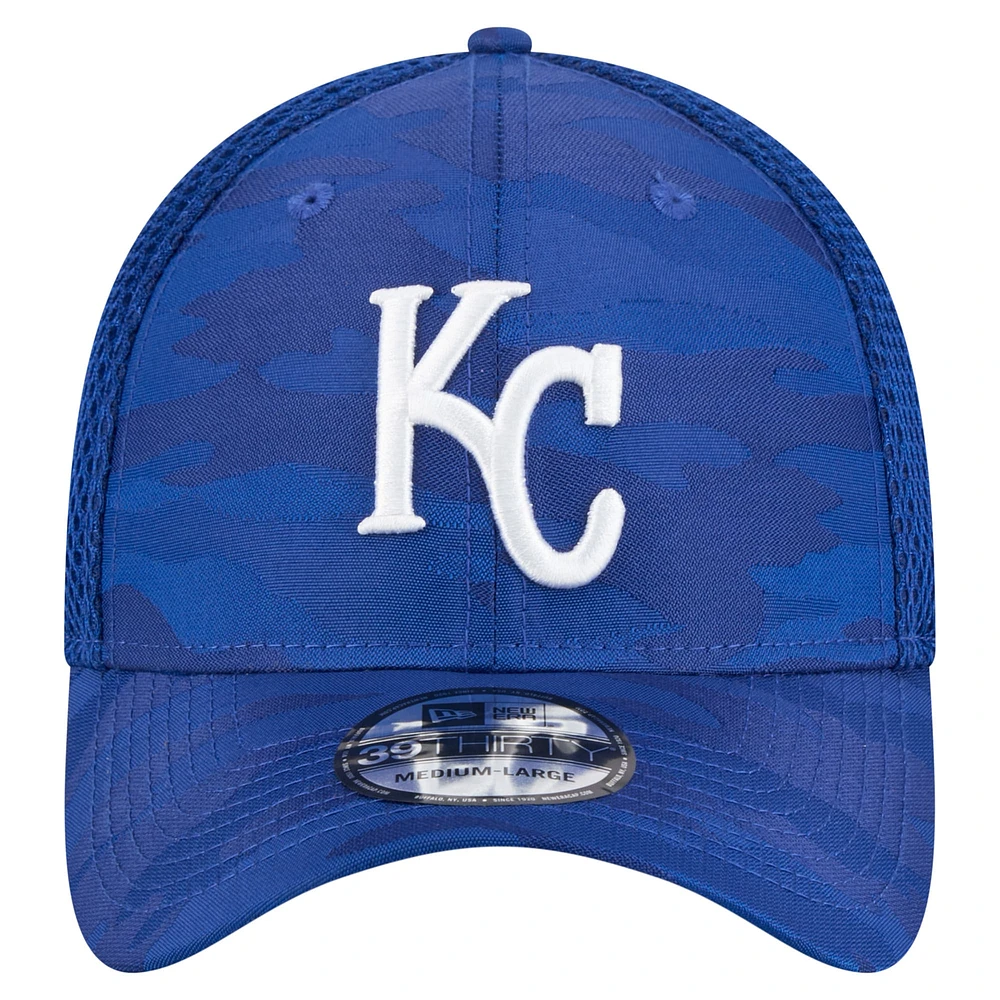 Men's New Era Royal Kansas City Royals Subtle Camo 39THIRTY Flex Hat