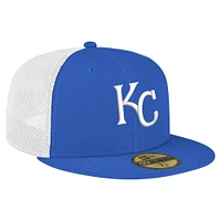 Men's New Era Royal Kansas City Royals Team Color 59FIFTY Trucker Fitted Hat