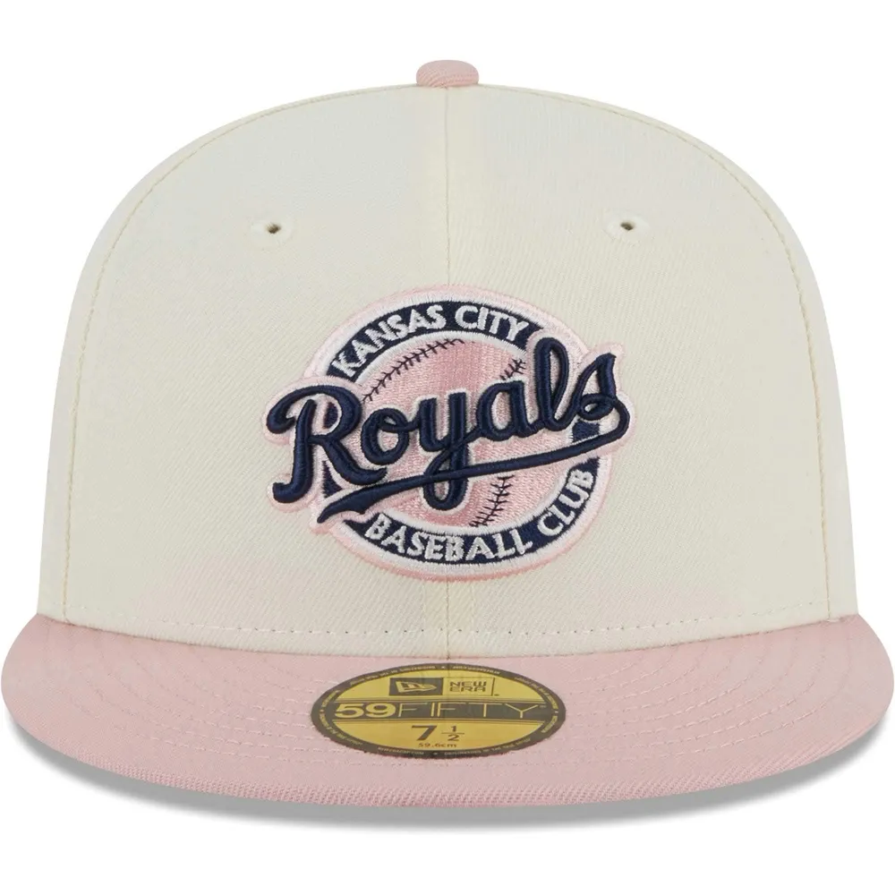 New York Yankees New Era Chrome Rogue 59FIFTY Fitted Hat - White/Pink