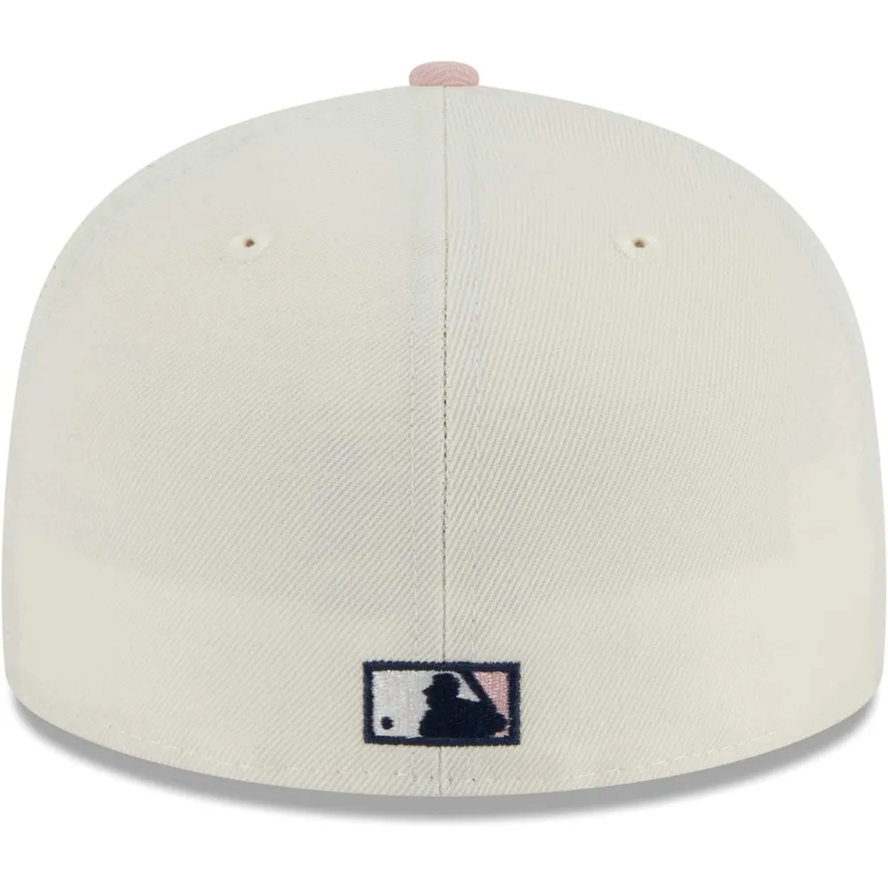 New Era Men's New Era White/Pink Kansas City Royals Chrome Rogue 59FIFTY Fitted  Hat