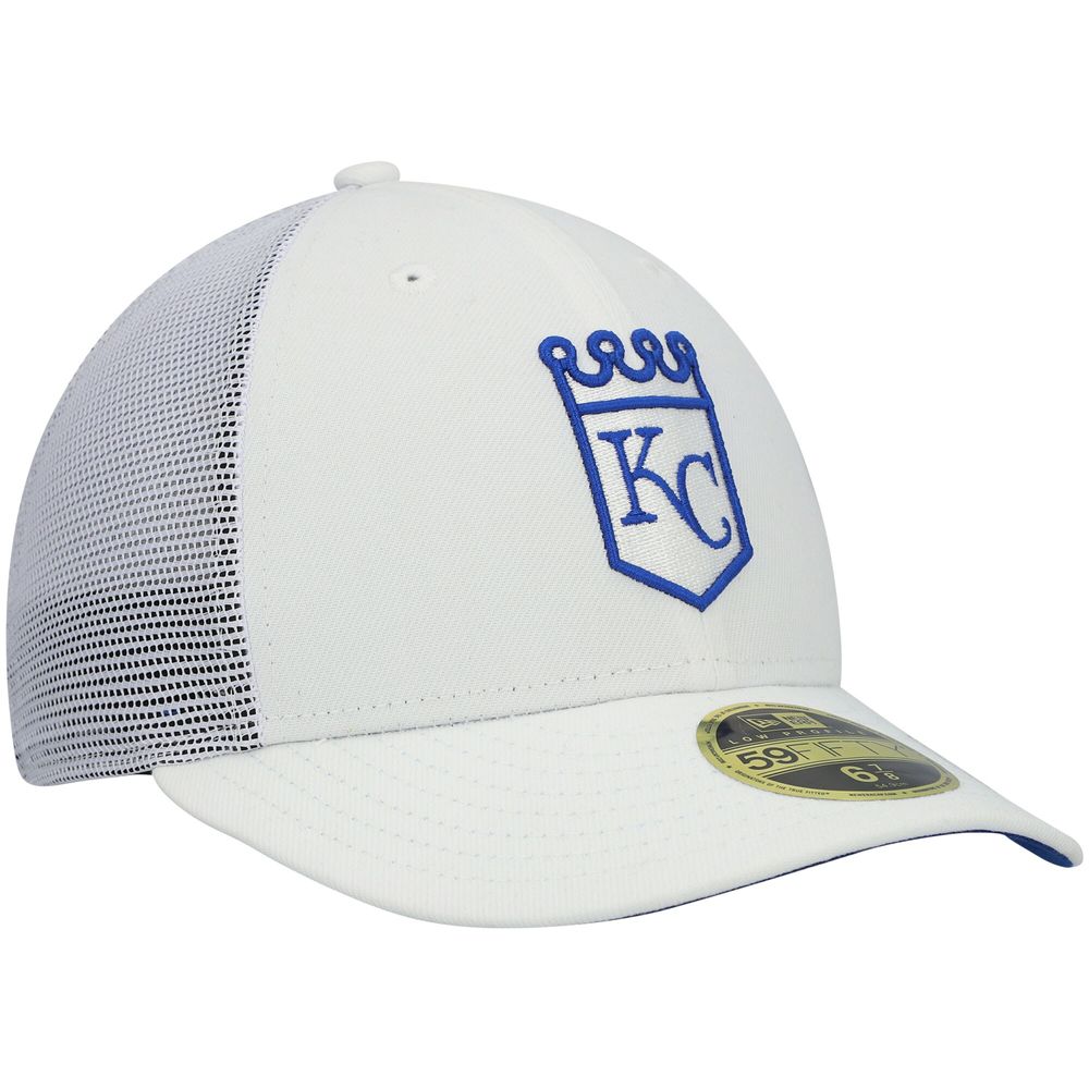 Lids Kansas City Royals New Era White on 59FIFTY Fitted Hat