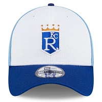 Men's New Era  White Kansas City Royals 2025 Batting Practice 39THIRTY Flex Hat